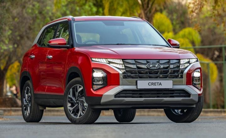 Hyundai Creta SUV front view red color compact SUV design