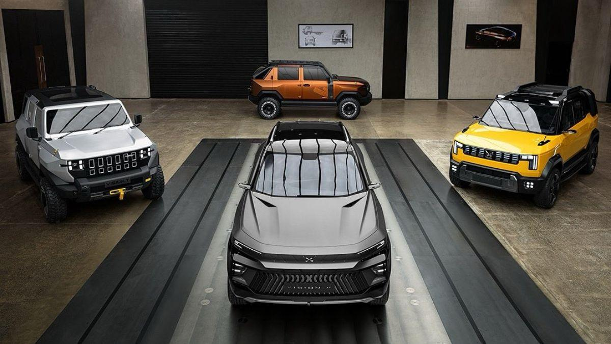 Mahindra upcoming cars lineup 2026 showing new SUV models in India