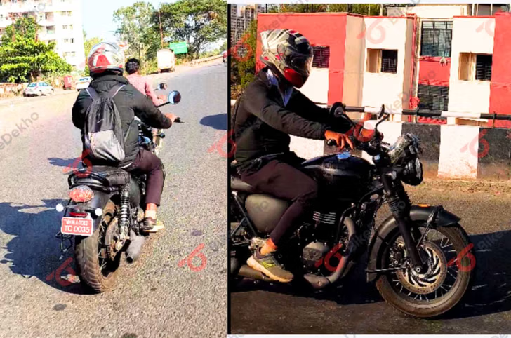  Triumph Bonneville 400 spy photos by  BikeDekho