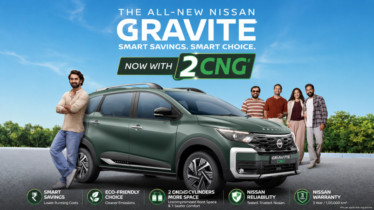 Nissan Gravite 7 seater MPV India 2026 price starts Rs 5.65 lakh all new launch
