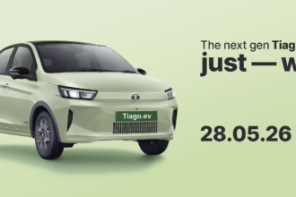Tata Tiago EV facelift launch date May 28 2026 official banner new electric hatchback India